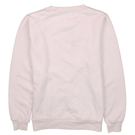 Kappa Men's White Small Logo Crew Neck Sweatshirt