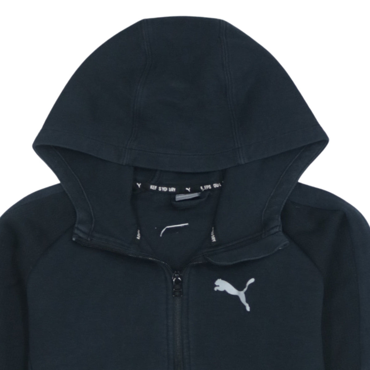 Additional view of Puma boys’ black full zip hoodie 13-14 years cotton blend sportswear