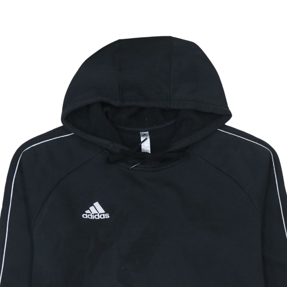 Additional view of adidas Men's Black Pullover Fleece Hoodie L Sports Logo Sweatshirt