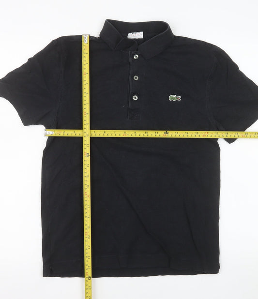 Lacoste Men's Black Sport Polo Shirt Size S 100% Cotton