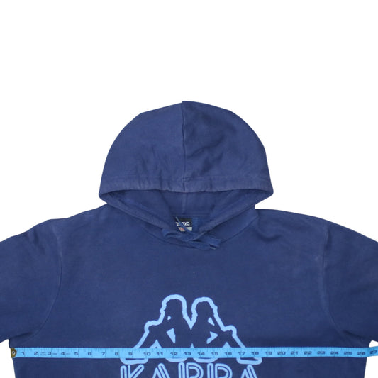 Kappa Men's Blue 2XL Pullover Hoodie Graphic Logo Sweatshirt