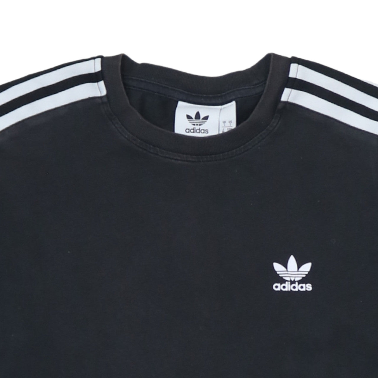 Adidas Men's Black Crew Neck Short Sleeve Cotton Sports T-Shirt S
