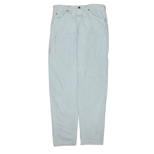 Levi's Women White 550 Tapered Relaxed Fit Jeans W32 L32