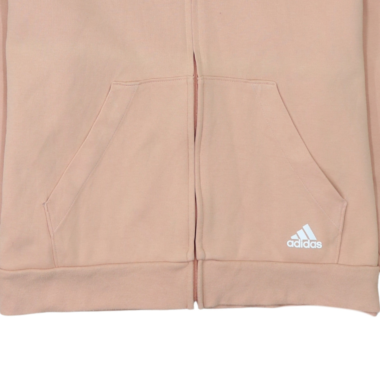 Adidas Women’s Pink Full Zip Hoodie XL - Hooded Sweatshirt Casual