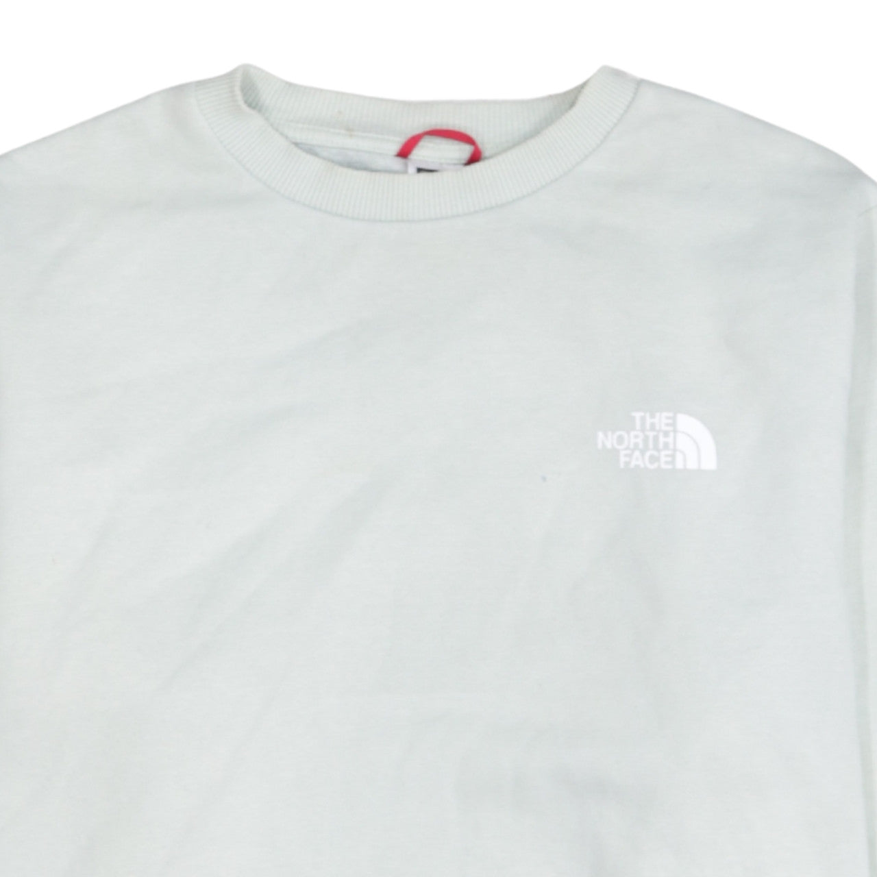 Additional view of The North Face women’s white sweatshirt 1x crew neck logo pullover