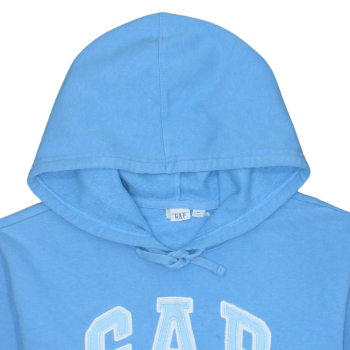 Additional view of Gap Women Blue Pullover Hoodie Medium Cotton Blend Lined Casual