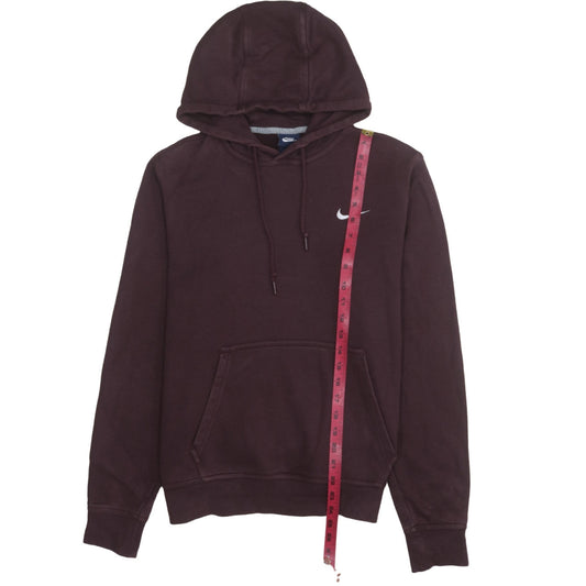 Nike Men's Brown Pullover Hoodie M Regular Fit Fleece Sweatshirt