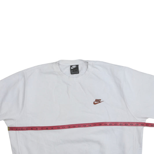 Nike Men's White XL Pullover Sweatshirt Crew Neck Fleece Sportswear