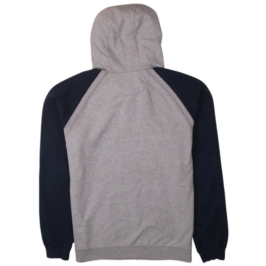 Adidas Men's Grey Pullover Hoodie L Sports Logo Climalite Cotton