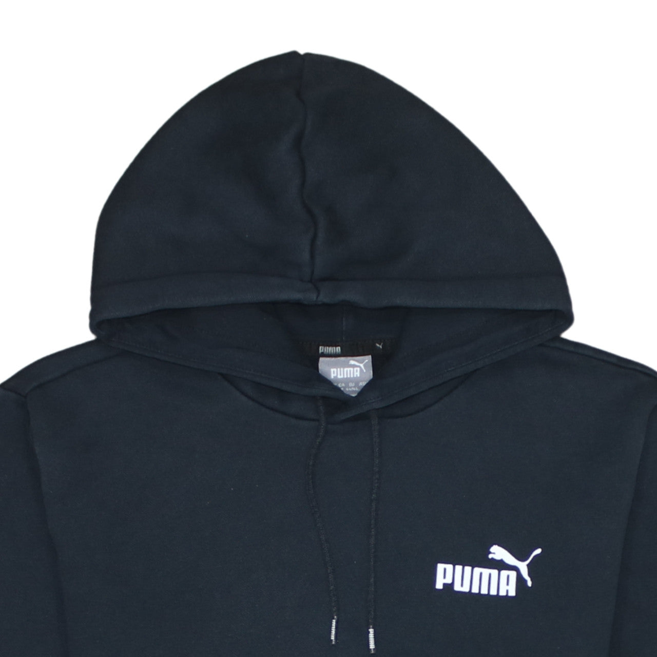 Puma Men's Black Pullover Hoodie Size S Fleece Regular Fit
