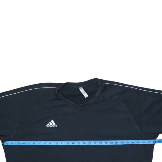 Adidas Men's Black 2XL Pullover Crew Neck Fleece Sweatshirt