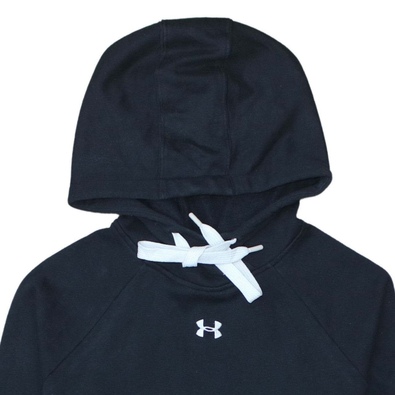 Under Armour Men's Black M Pullover Hoodie with Logo Pocket