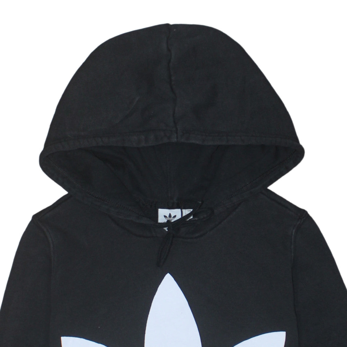 Additional view of Adidas Women's Black Logo Pullover Hoodie, size 8, Regular Fit