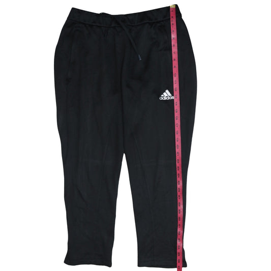 adidas Men Black L Track Pants Tapered Fit Quick Dry Sportswear