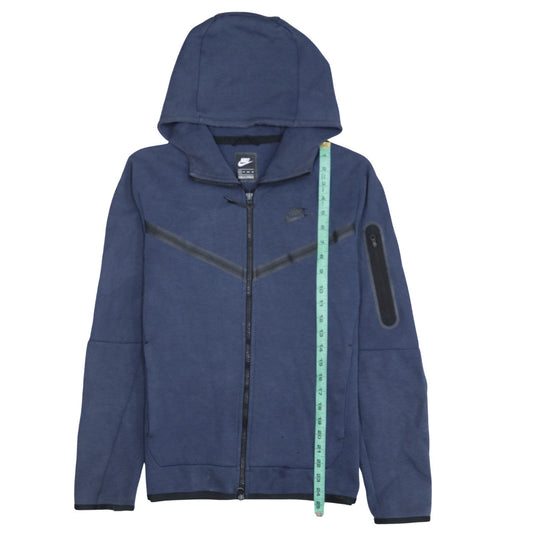 Nike Men's Blue XS Full Zip Hooded Sweatshirt Jacket