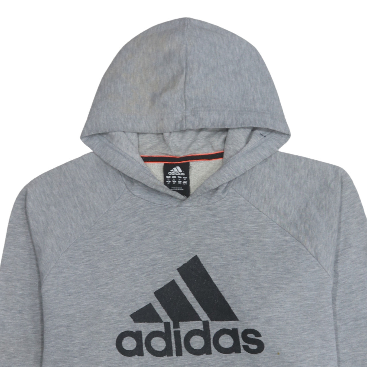Adidas Men's Grey Pullover Hoodie XL Classic Logo Sweatshirt