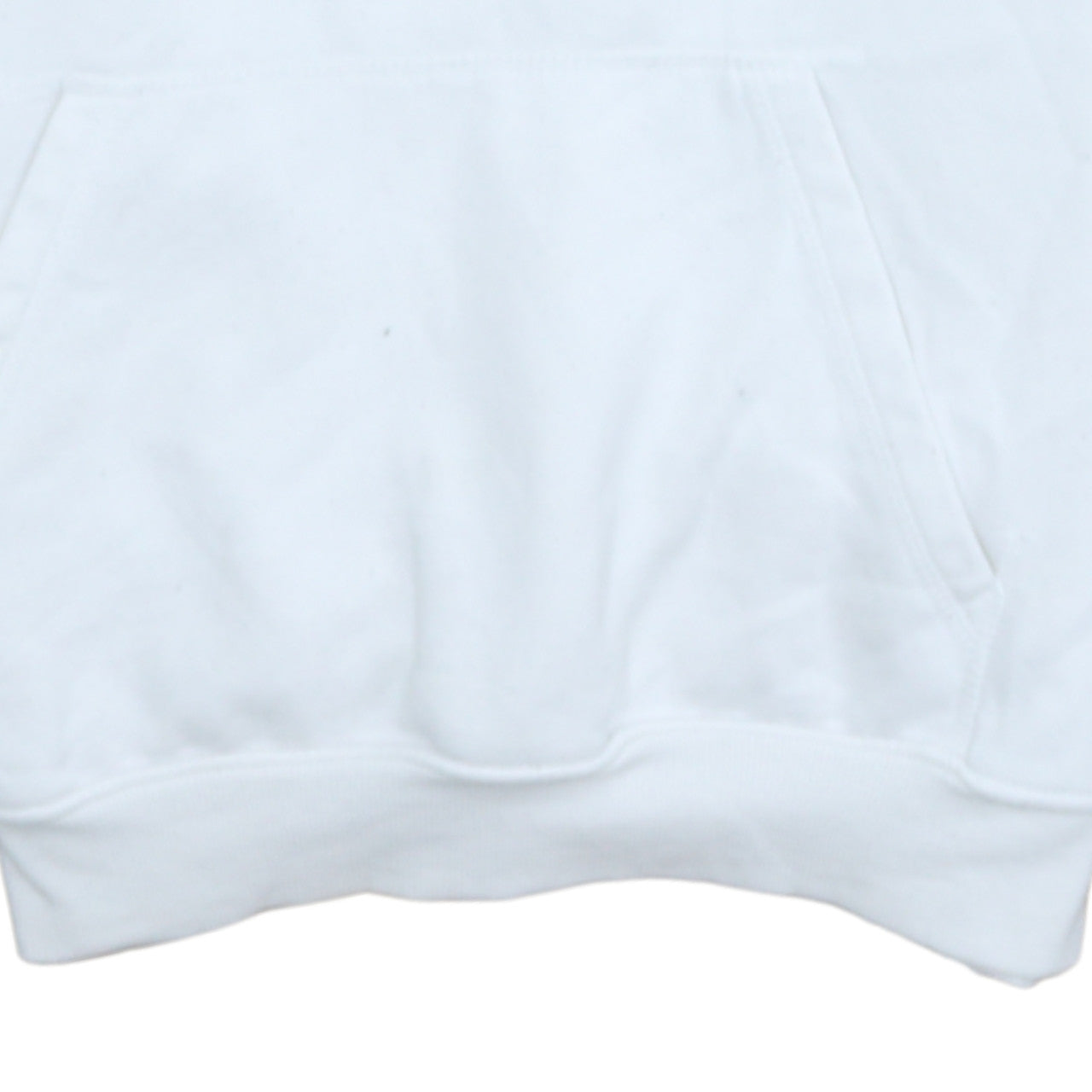 H&M Men's White Relaxed Fit Pullover Hoodie M
