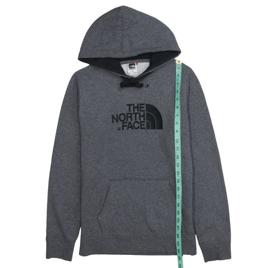 The North Face Womens Grey Pullover Hoodie Medium Cotton Blend