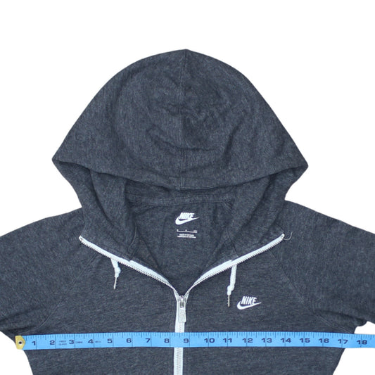 Nike Men's Grey Full Zip Hoodie Size S Lightweight Sportswear