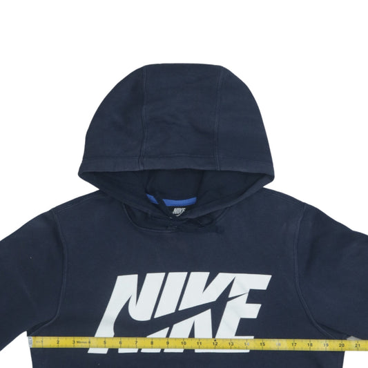 Nike Men's Navy Blue Hoodie Small Pullover Graphic Sweatshirt