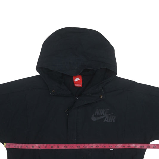 Nike Men’s Black Hooded Anorak Jacket Size M Windproof Lightweight