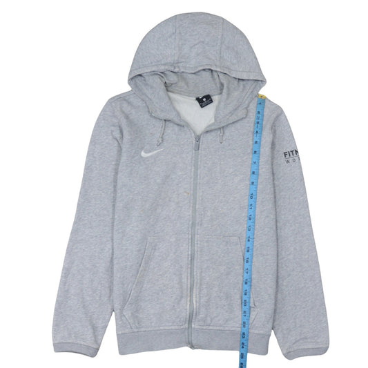 Nike Men's Grey Full Zip Hoodie M Sports Fleece Sweatshirt