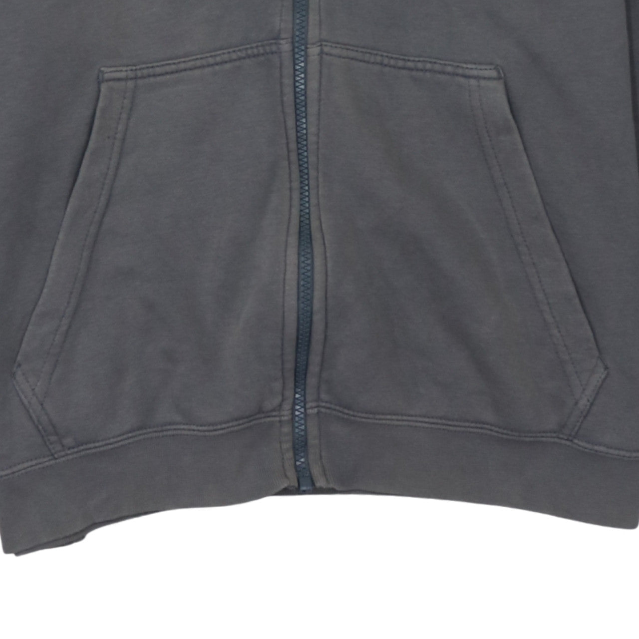 Nike Men's Grey Full Zip Hoodie L Regular Fit Sportswear