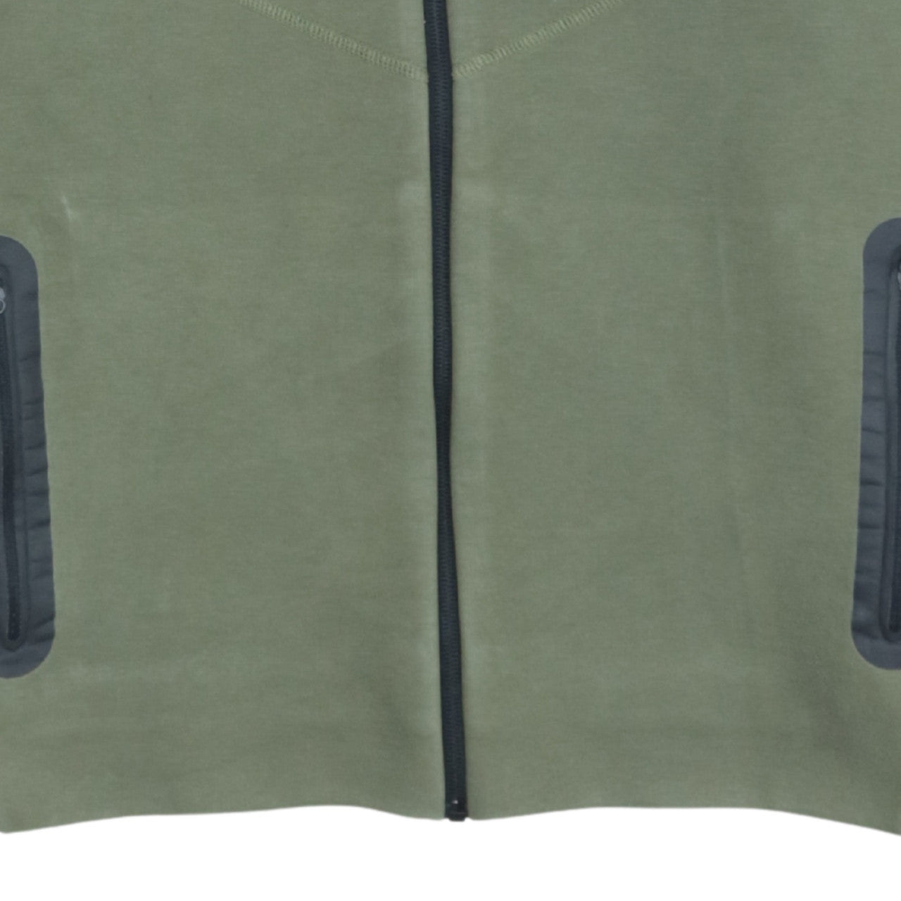 Nike Boys Green Full Zip Hoodie XL 158-170cm Cotton Blend Sweatshirt