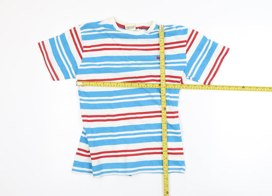 Lee Cooper Boys Multicoloured Striped Cotton Blend T-Shirt 13 Years