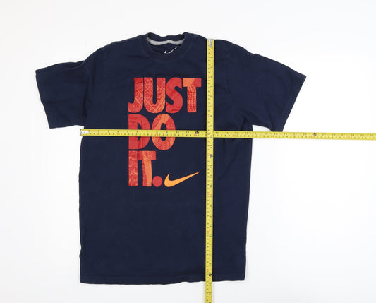 Nike Teens Blue XL Graphic Just Do It Sports T-Shirt