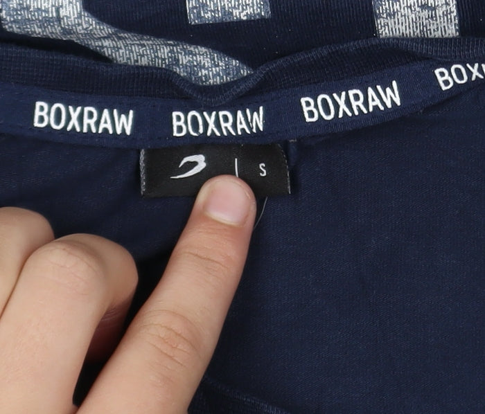 BOXRAW Men's Blue 'Undisputed 17' Sports Graphic T-Shirt Size S