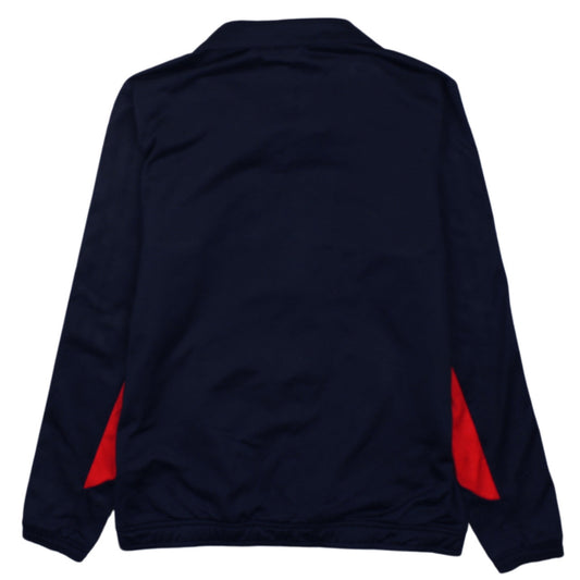 Adidas Boys Navy Full Zip Sweatshirt with White Stripes Size M