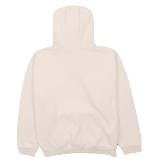 Adidas Women’s Beige Pullover Hoodie Size 10 Relaxed Fit Fleece