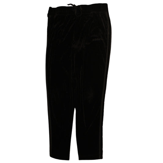 Adidas Women’s Black Velvet Straight Leg Trousers 3XL