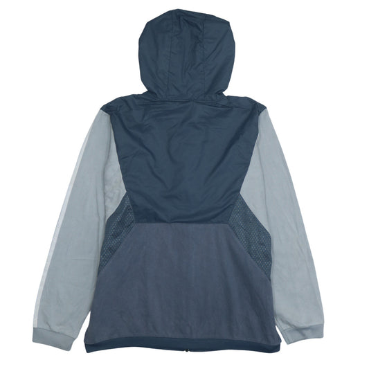 Adidas Mens Blue Full Zip Hoodie L Regular Fit Sportswear