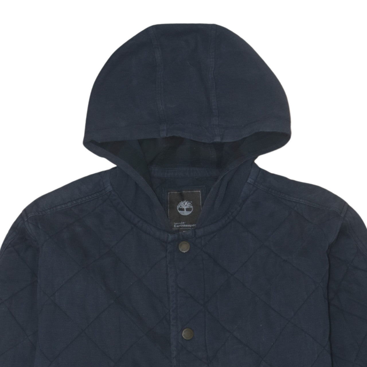 Timberland Earthkeepers Men's Blue Quilted Hooded Jacket M