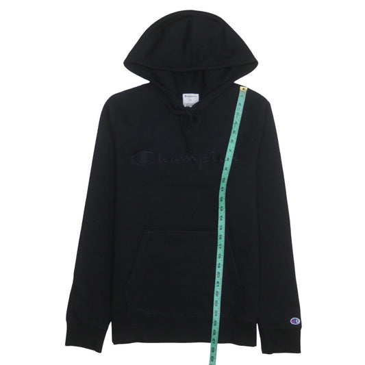 Champion Men’s Black Pullover Hoodie Medium Embroidered Logo