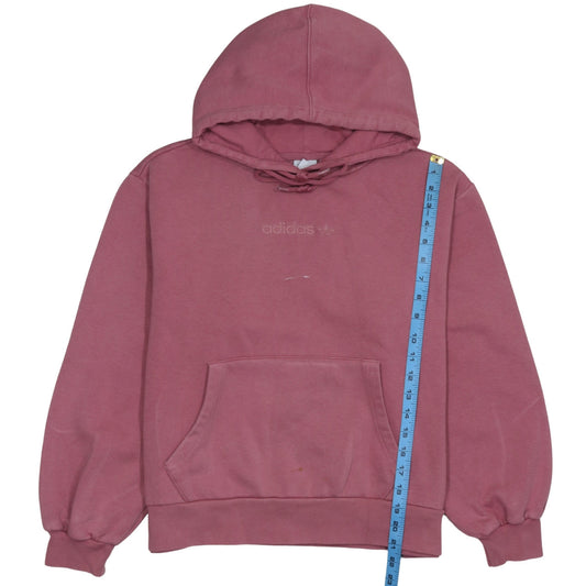 Adidas Women Pink Pullover Hoodie Size 10 Hooded Sweatshirt Casual