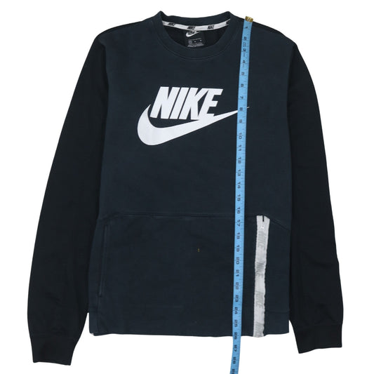 Nike Men's Blue Logo Pullover Sweatshirt M Regular Fit