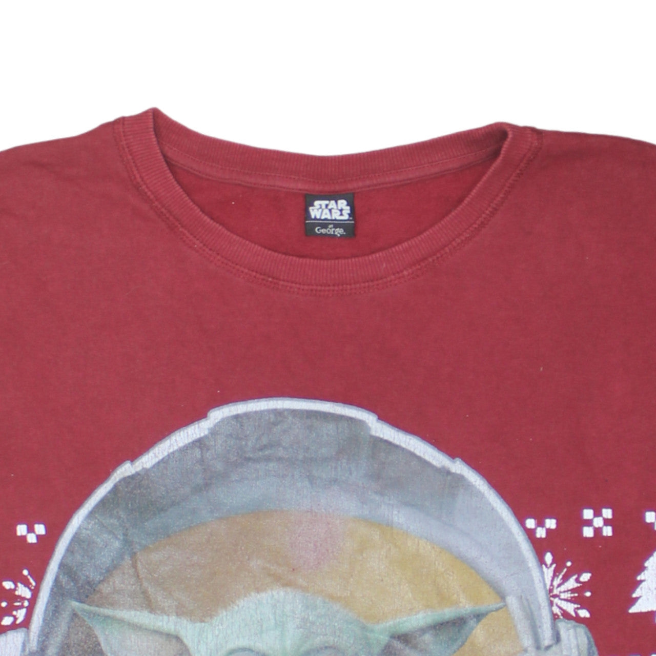 George Star Wars Men’s Red 3XL Pullover Christmas Sweatshirt