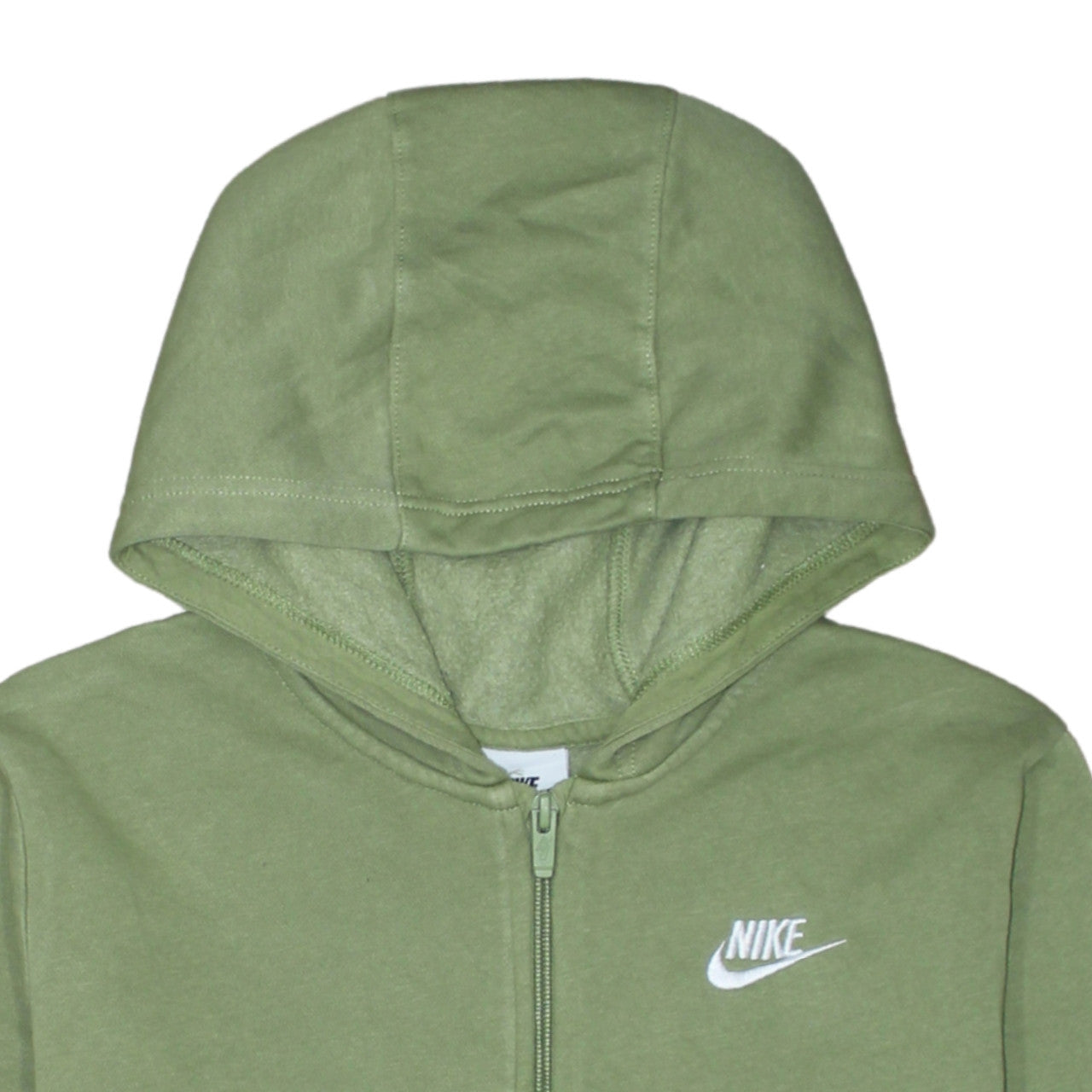 Nike Boys Green Full Zip Hoodie XL Fleece Sweatshirt