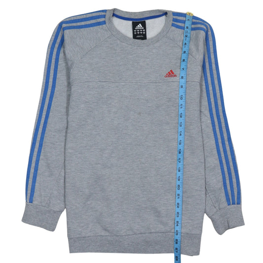 Adidas Men's Grey Pullover Sweatshirt M Sports Fleece Crew Neck