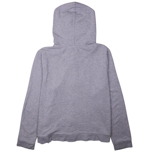 GAP Women Grey Full Zip Hoodie XL Glitter Logo Casual Sweatshirt