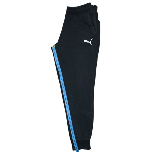Puma Men's Black Joggers Regular Fit Fleece Trousers M