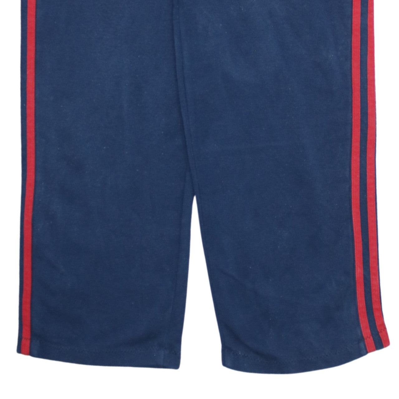Adidas Men's Blue Sweatpants S Regular Fit with Red Stripes