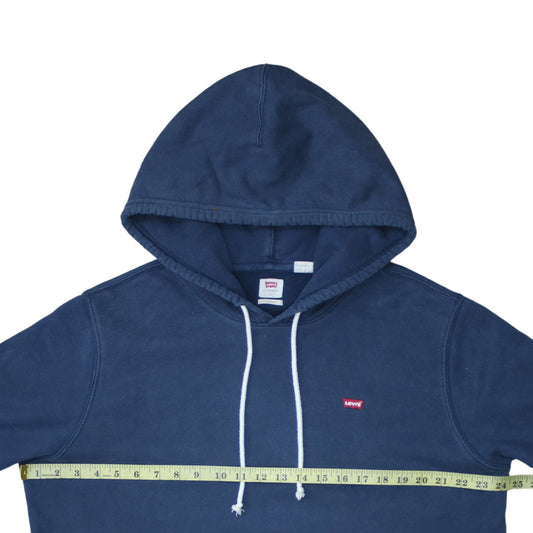 Levi's Men's Blue Pullover Hoodie L Regular Fit Cotton Blend
