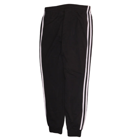 Adidas Womens Black 12-14 Jogger Sweatpants Elastic Waist