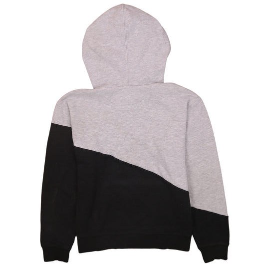 Champion Boys Grey & Black Pullover Hoodie L Colourblock Fleece Sweatshirt