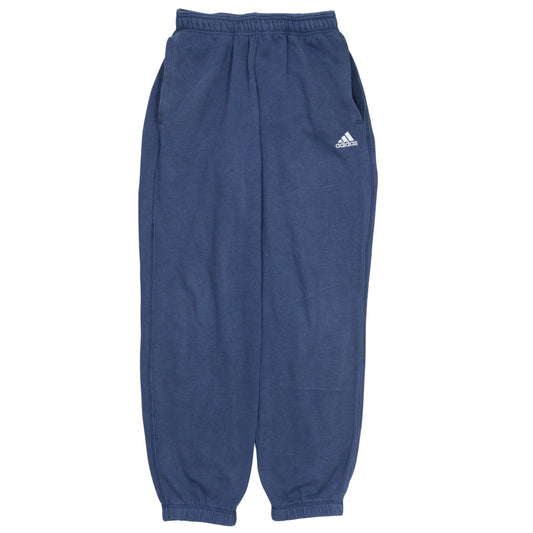 Adidas Men Blue Sweatpants Size S Regular Fit Fleece Joggers