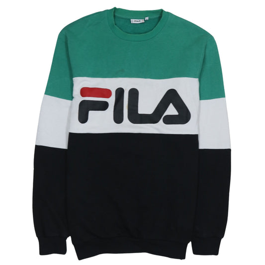 FILA Mens Multicoloured Crew Neck Pullover Sweatshirt L